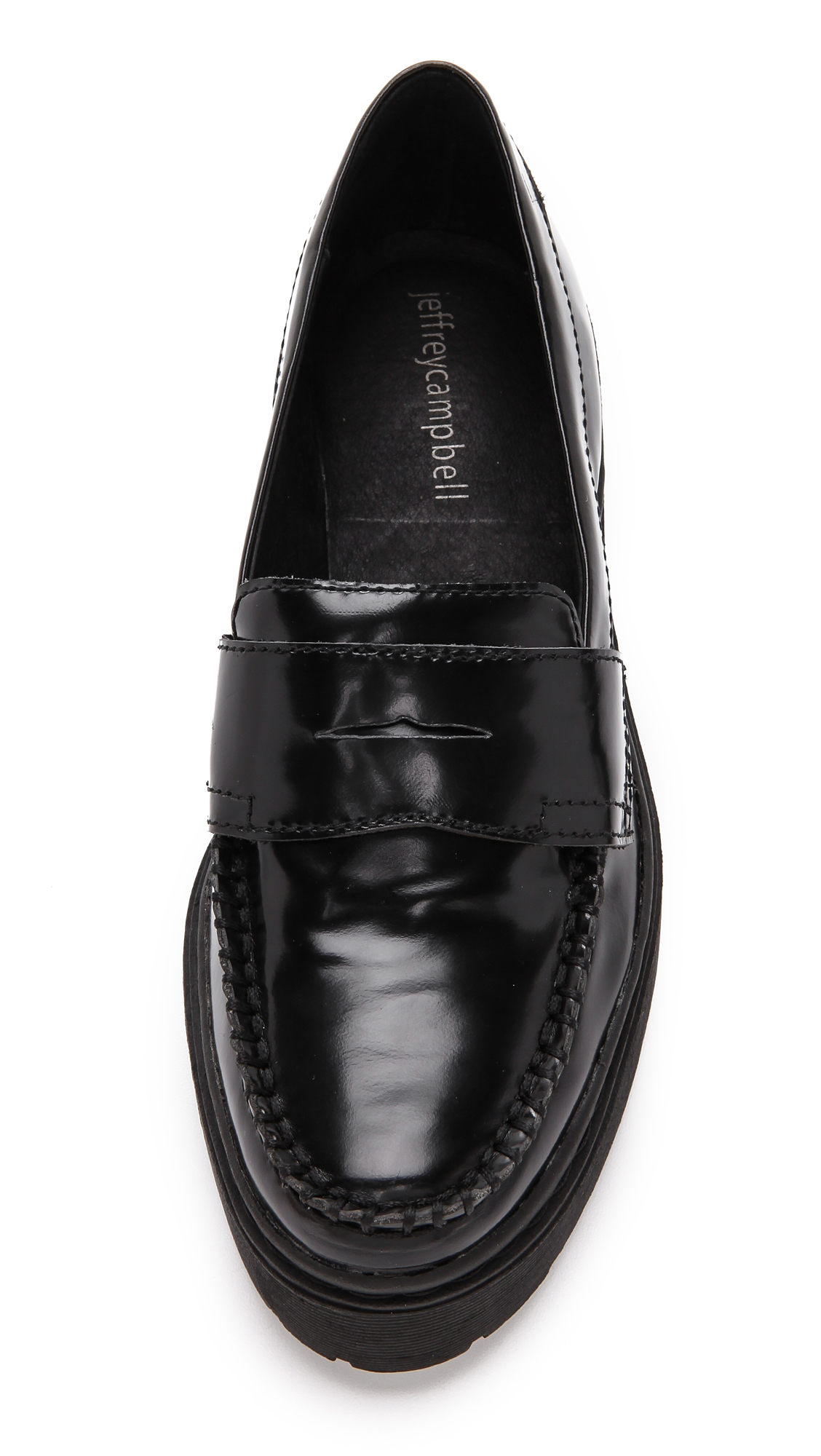 Jeffrey Campbell Dilbert Platform Loafers Black/Black Lyst