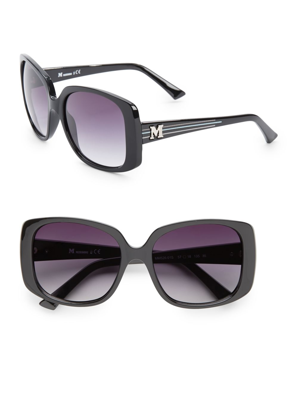 Lyst - Missoni 57mm Square Plastic Sunglasses in Black