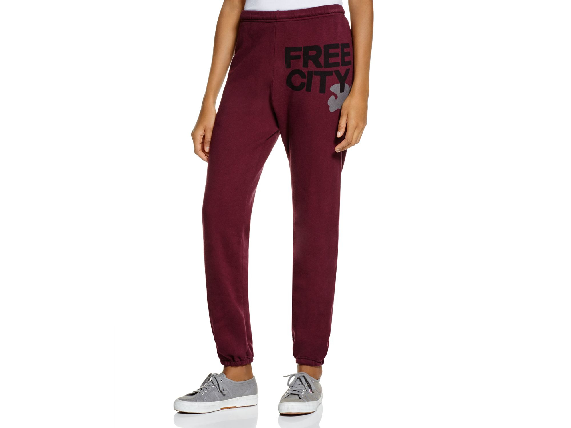 red free city sweatpants