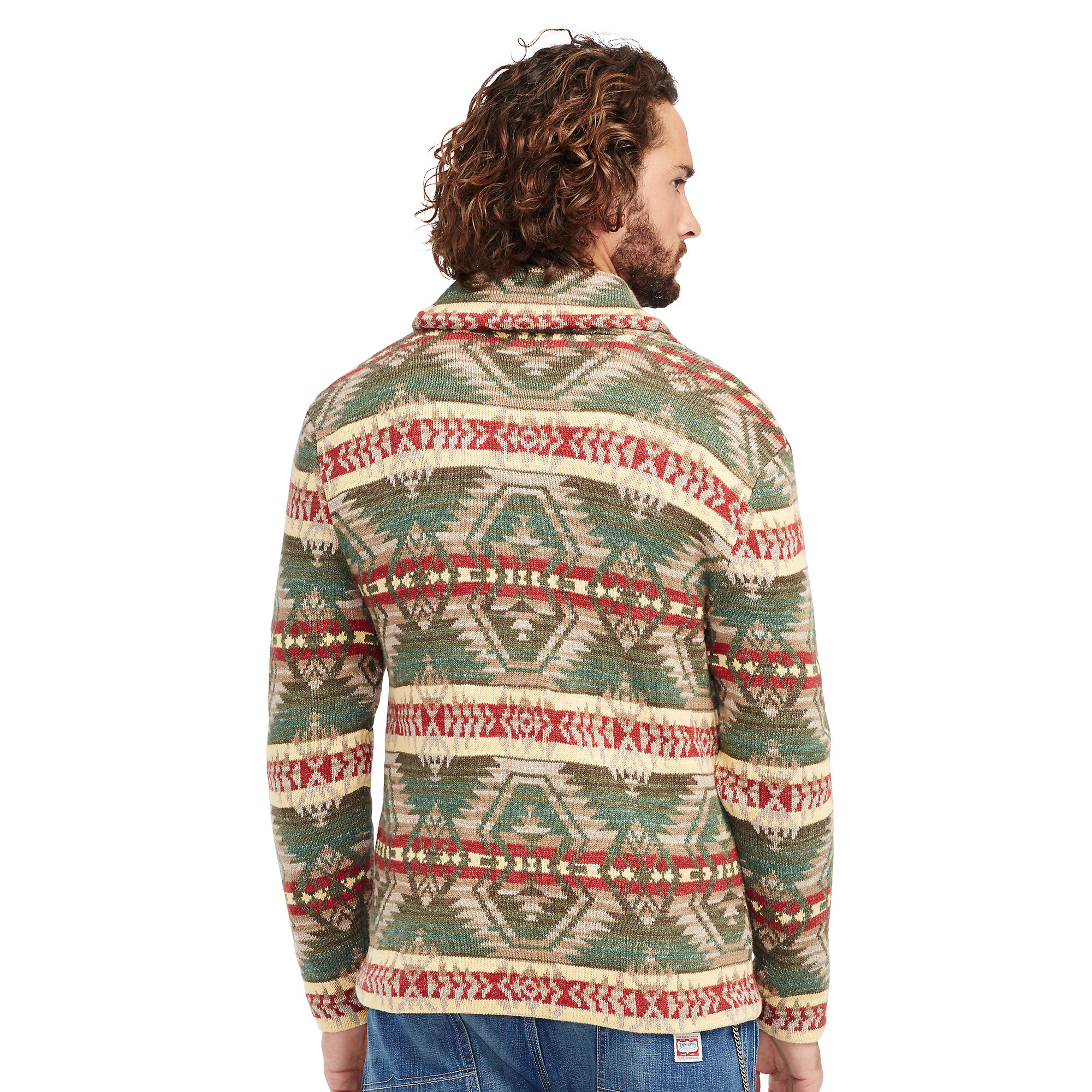 Denim & Supply Ralph Lauren Southwestern Cotton Cardigan in Green for Men |  Lyst