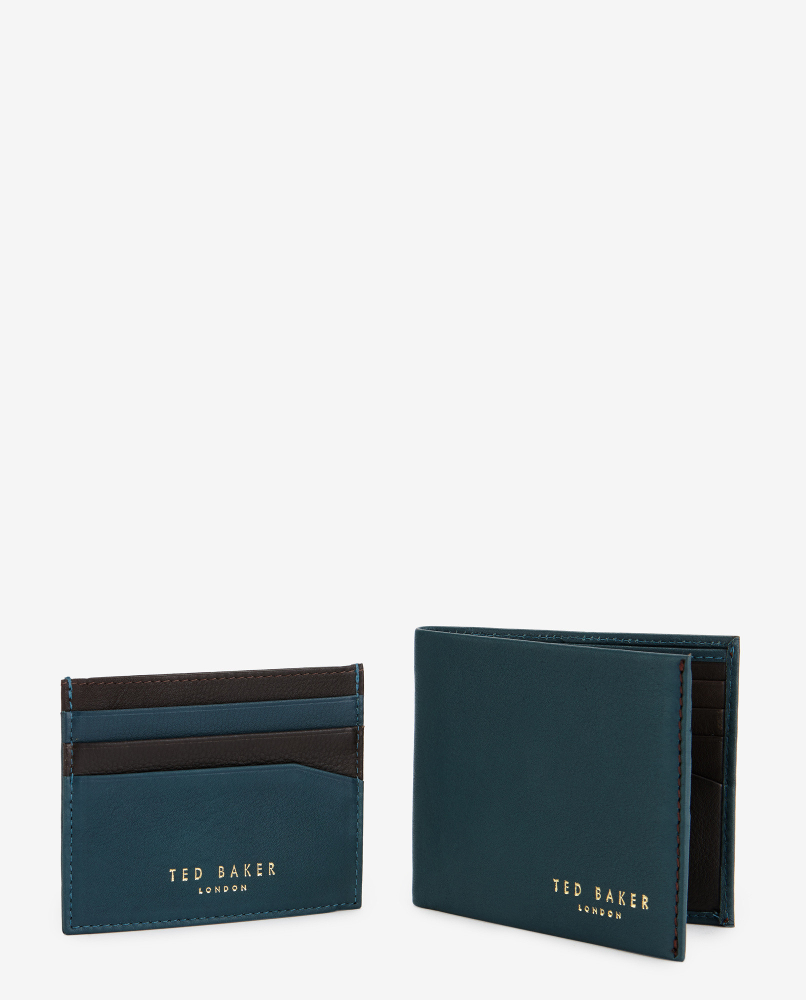 Ted Baker Leather Wallet And Cardholder Gift Set in Blue for Men | Lyst