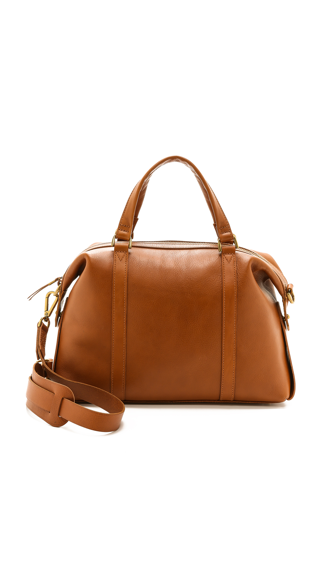 Lyst - Madewell Glasgow Satchel - English Saddle in Brown