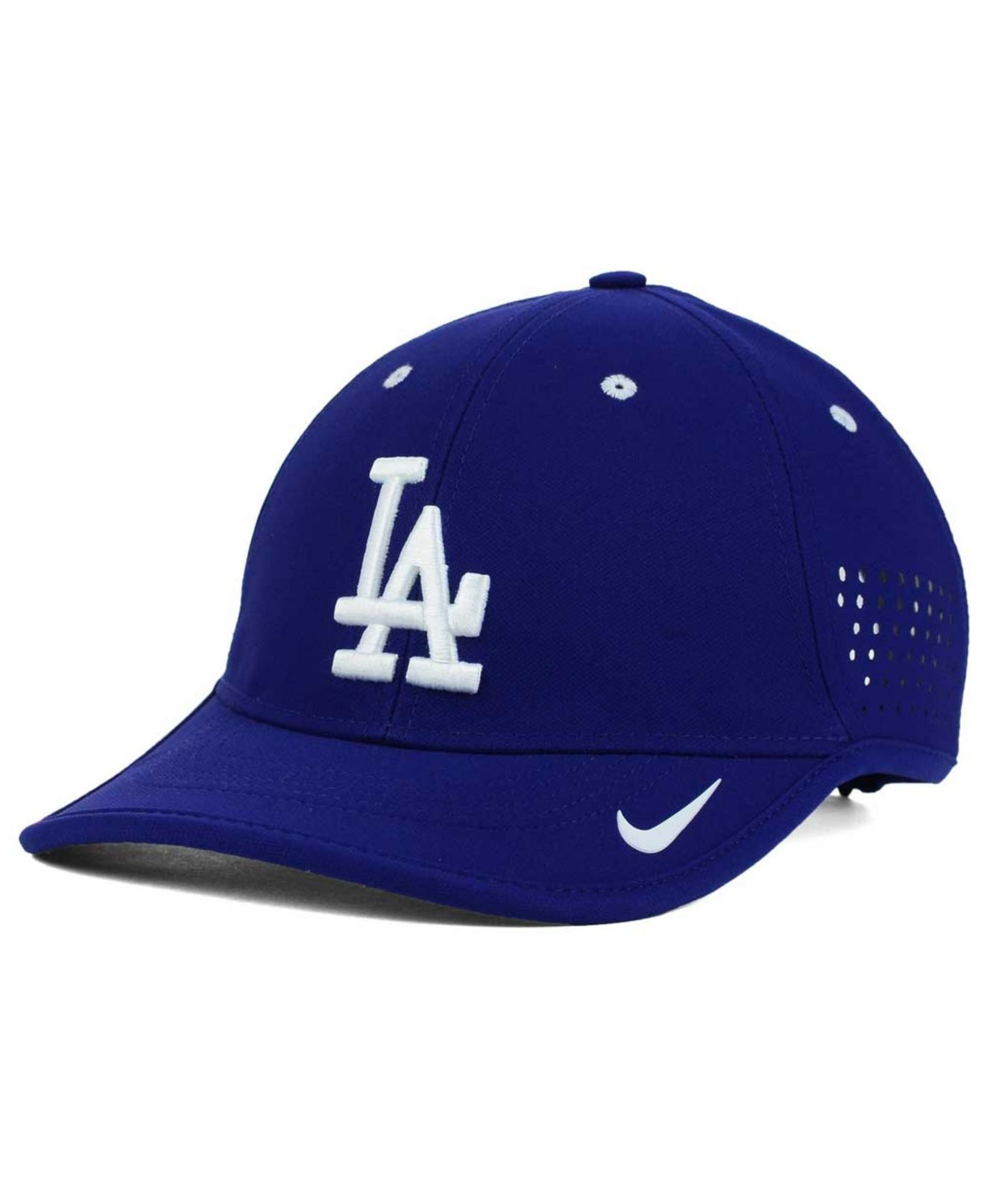 Nike Los Angeles Dodgers Vapor Swoosh Adjustable Cap in Blue for Men - Lyst