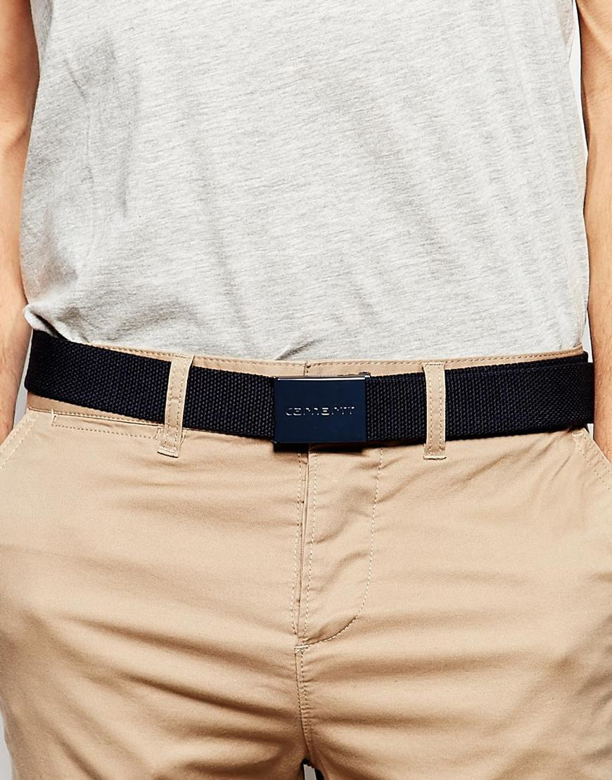 Carhartt WIP Synthetic Woven Clip Belt in Blue for Men | Lyst