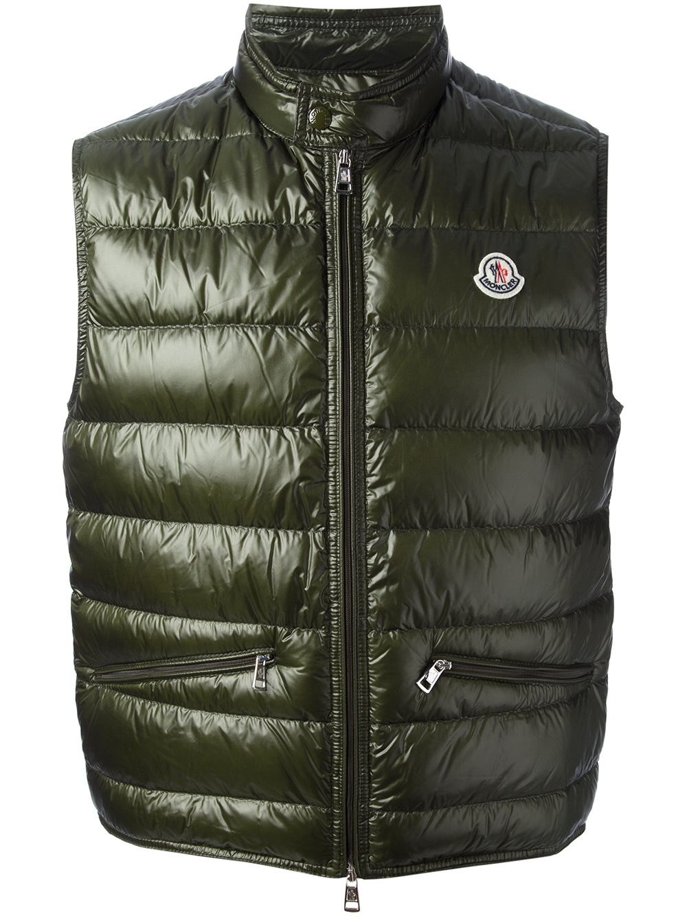 Moncler Gui Padded Gilet in Green for Men - Lyst