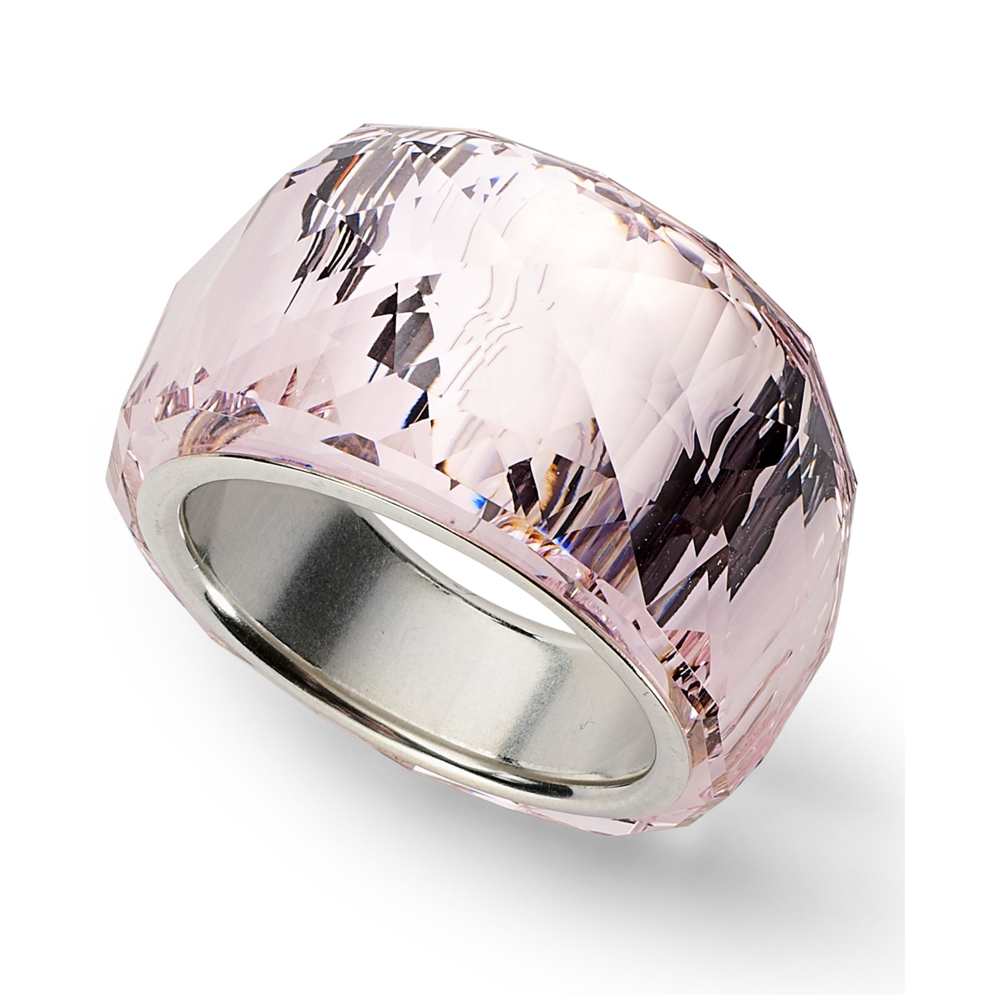 Vermaken Uitvoerbaar Maxim Swarovski Silverplated Nirvana Petite Amethyst Crystal Ring in Metallic |  Lyst