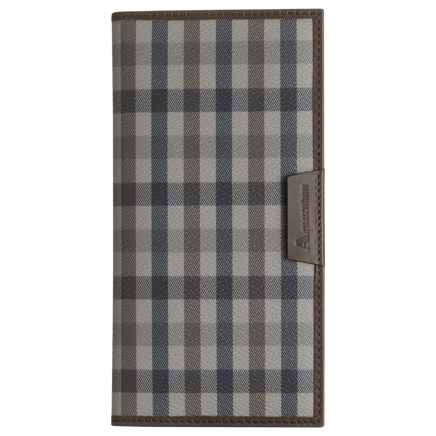 Aquascutum Large Club Check Wallet in Brown for Men - Lyst