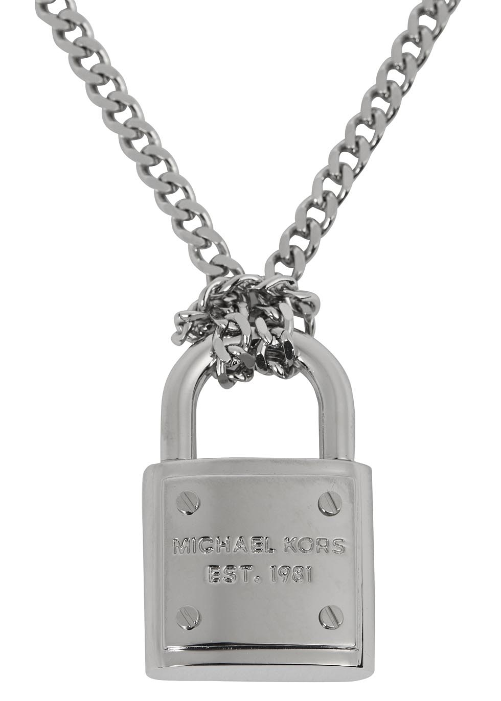 michael kors padlock necklace silver uhr mk4263 - Marwood VeneerMarwood  Veneer
