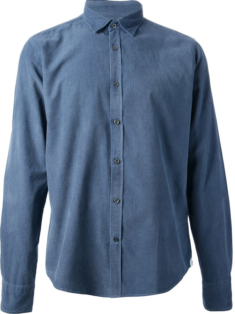 Lyst - Paul & Joe Collared Shirt in Blue for Men