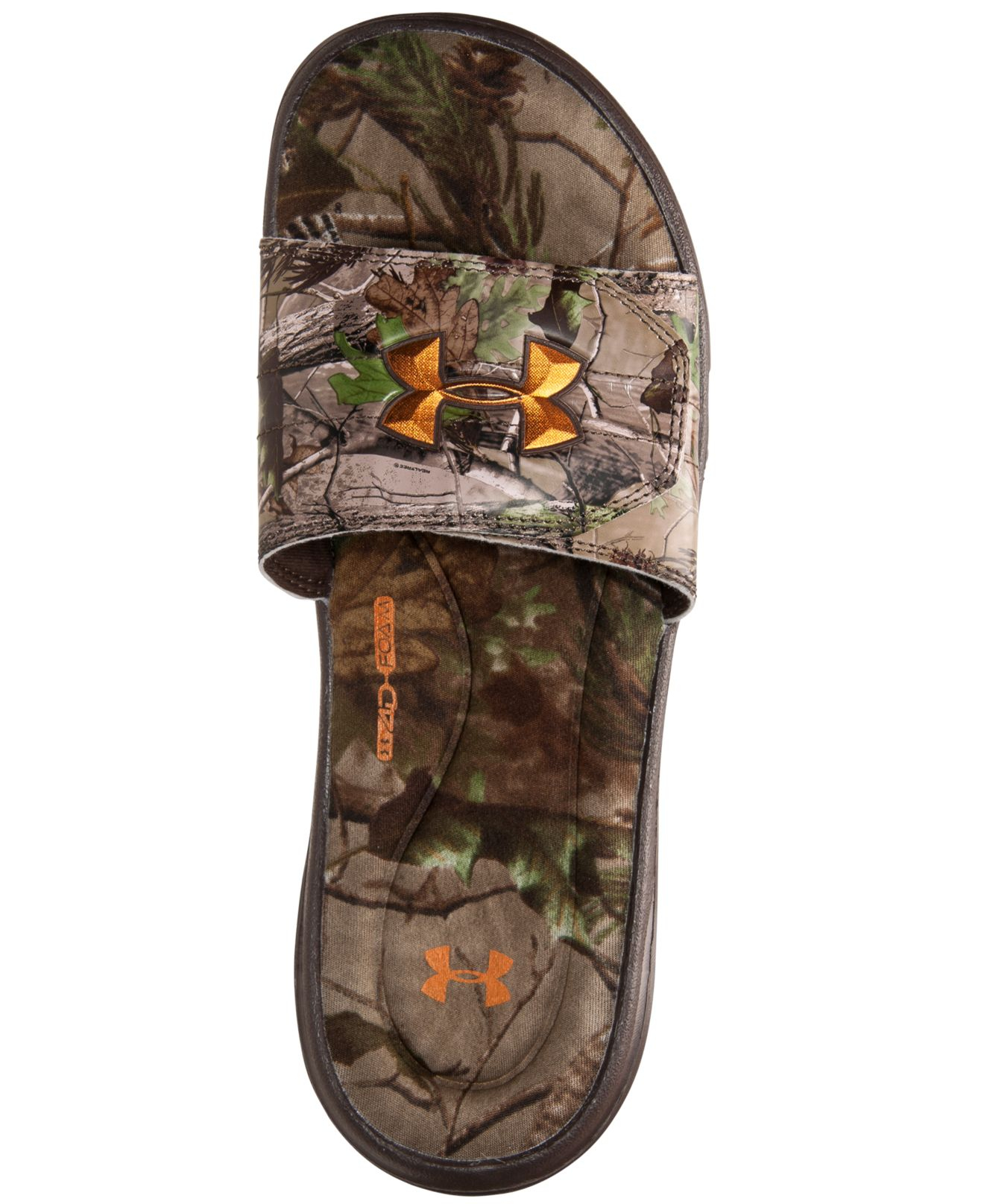 camo under armour sandals