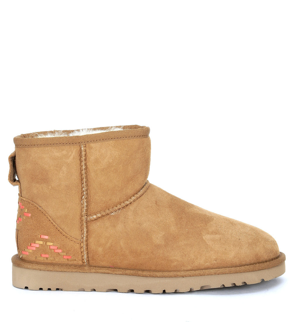 ugg australia classic mini ankle boots chestnut ugg australia classic mini ankle boots chestnut