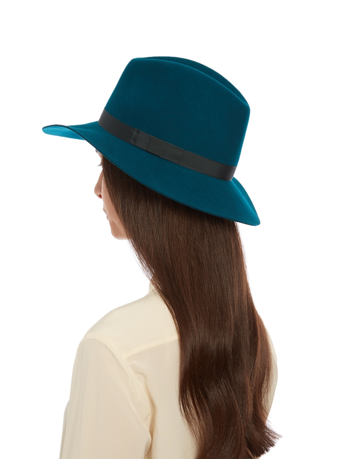 Rag & bone Floppy Brim Woolfelt Fedora Hat in Green Lyst