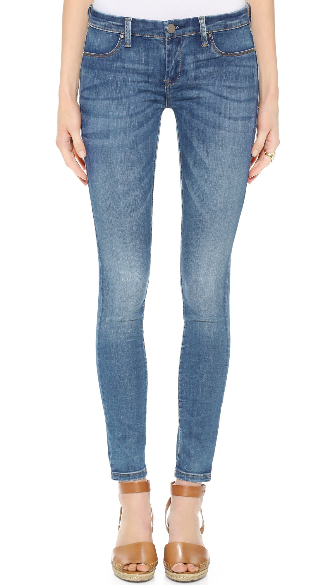 Blank Denim Skinny Jeans - Water Wait in Blue (Water Wait) | Lyst