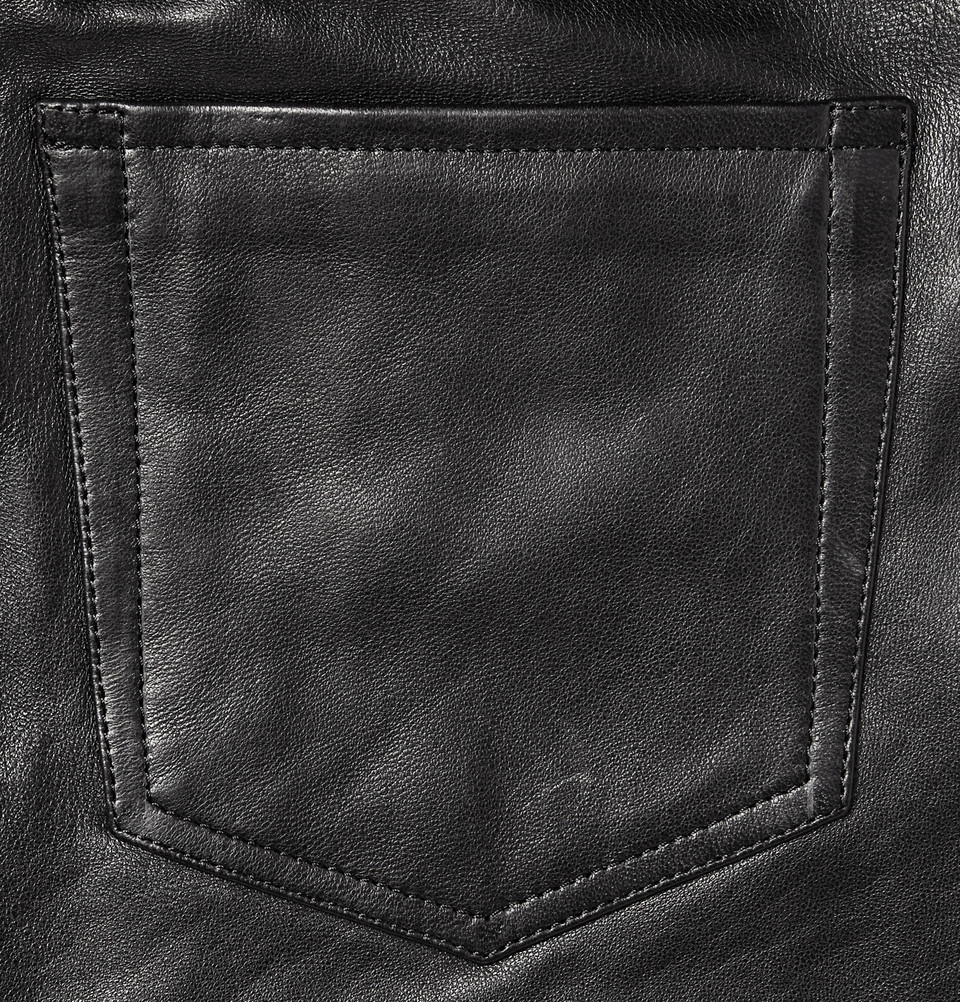 Acne Studios Skinnyfit Depp Fly Leather Trousers in Black for Men - Lyst