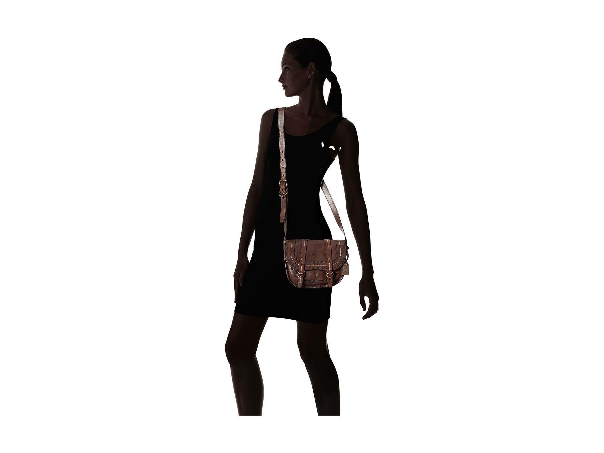 frye anna saddle bag
