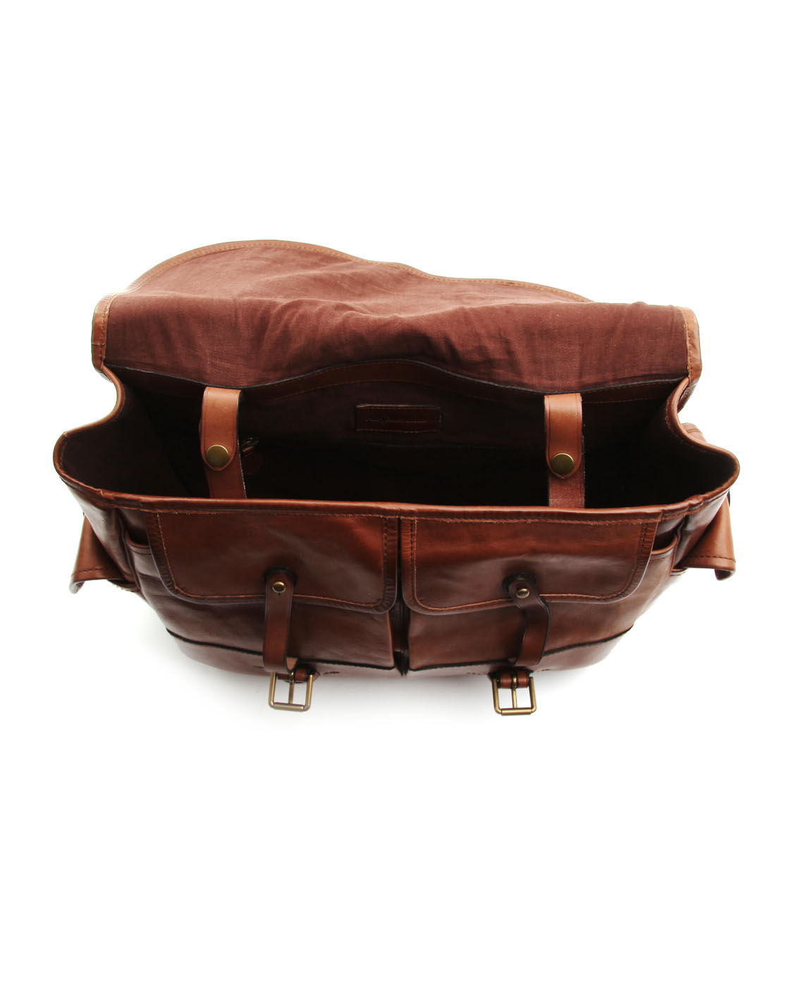 Polo ralph lauren Brown Leather Messenger Bag in Brown for Men Lyst