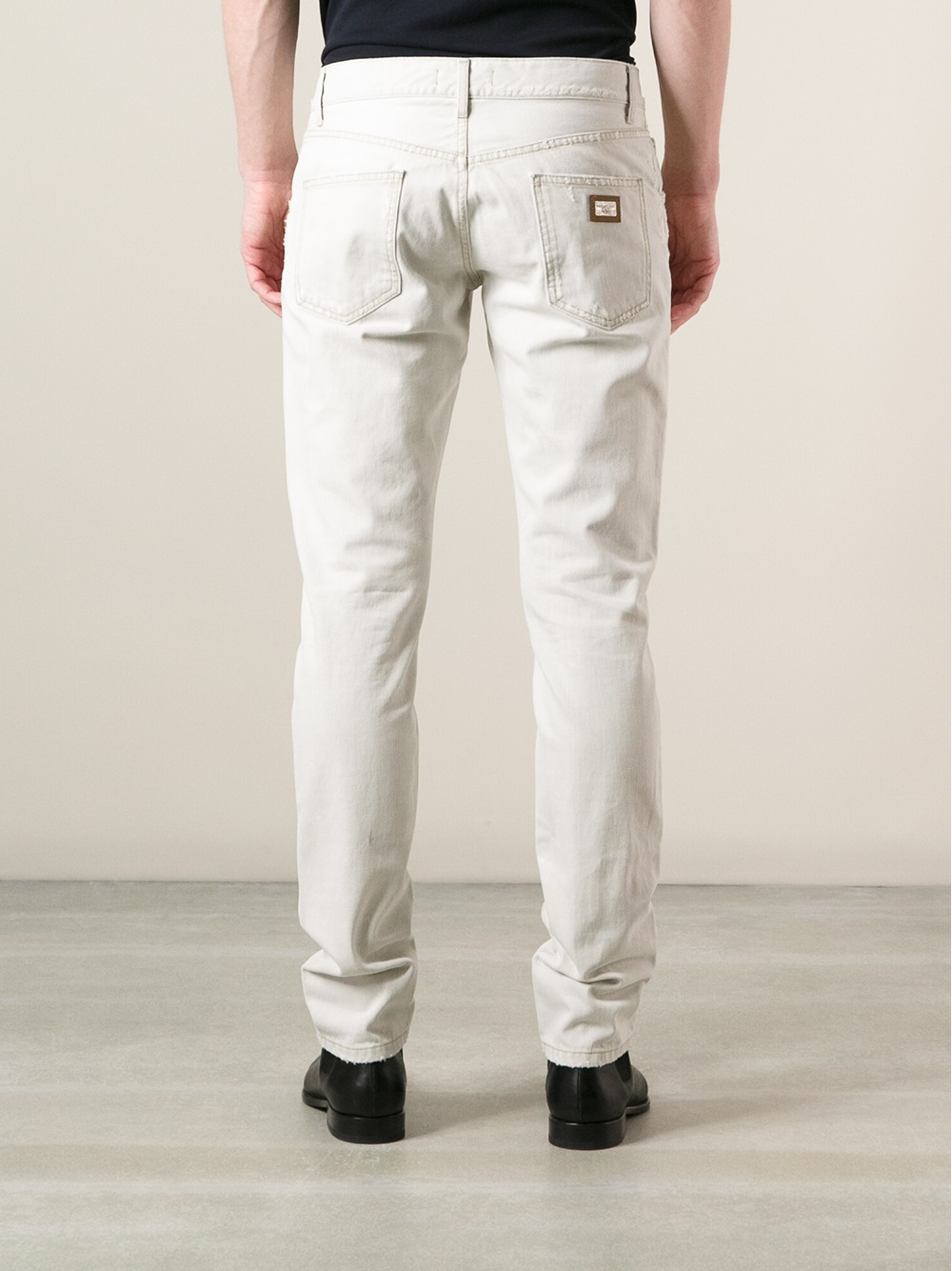 dolce gabbana white jeans
