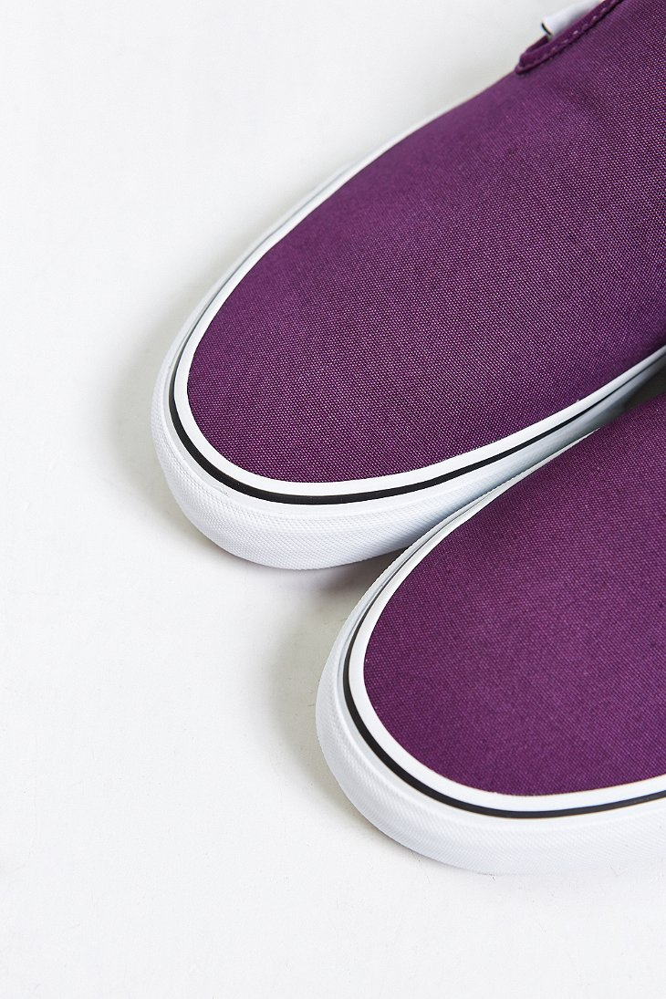 Vans Classic Color Slip-on Sneaker in Purple for Men | Lyst