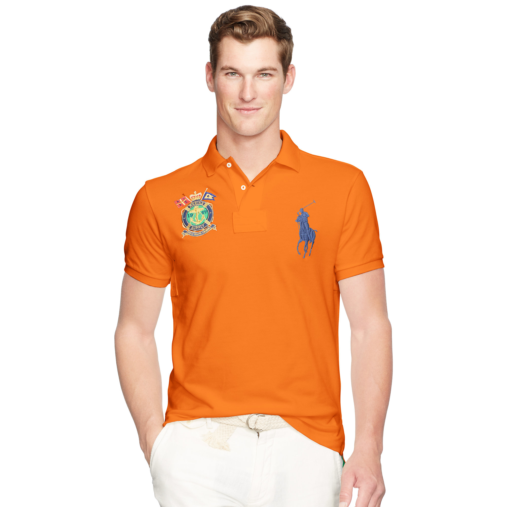 Ralph Lauren Polo Shirts Orange 