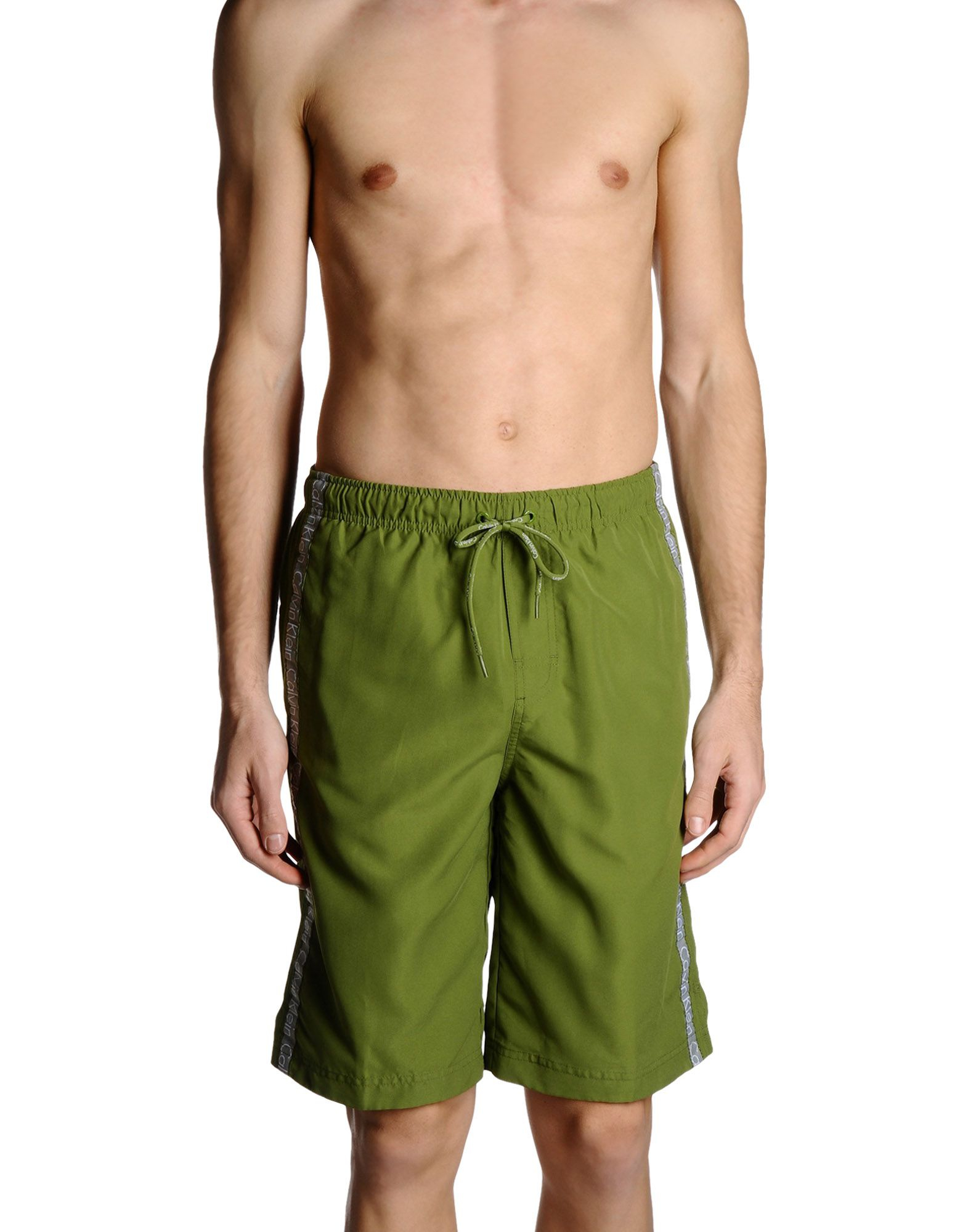 Lyst - Calvin Klein Swim Trunks in Green for Men