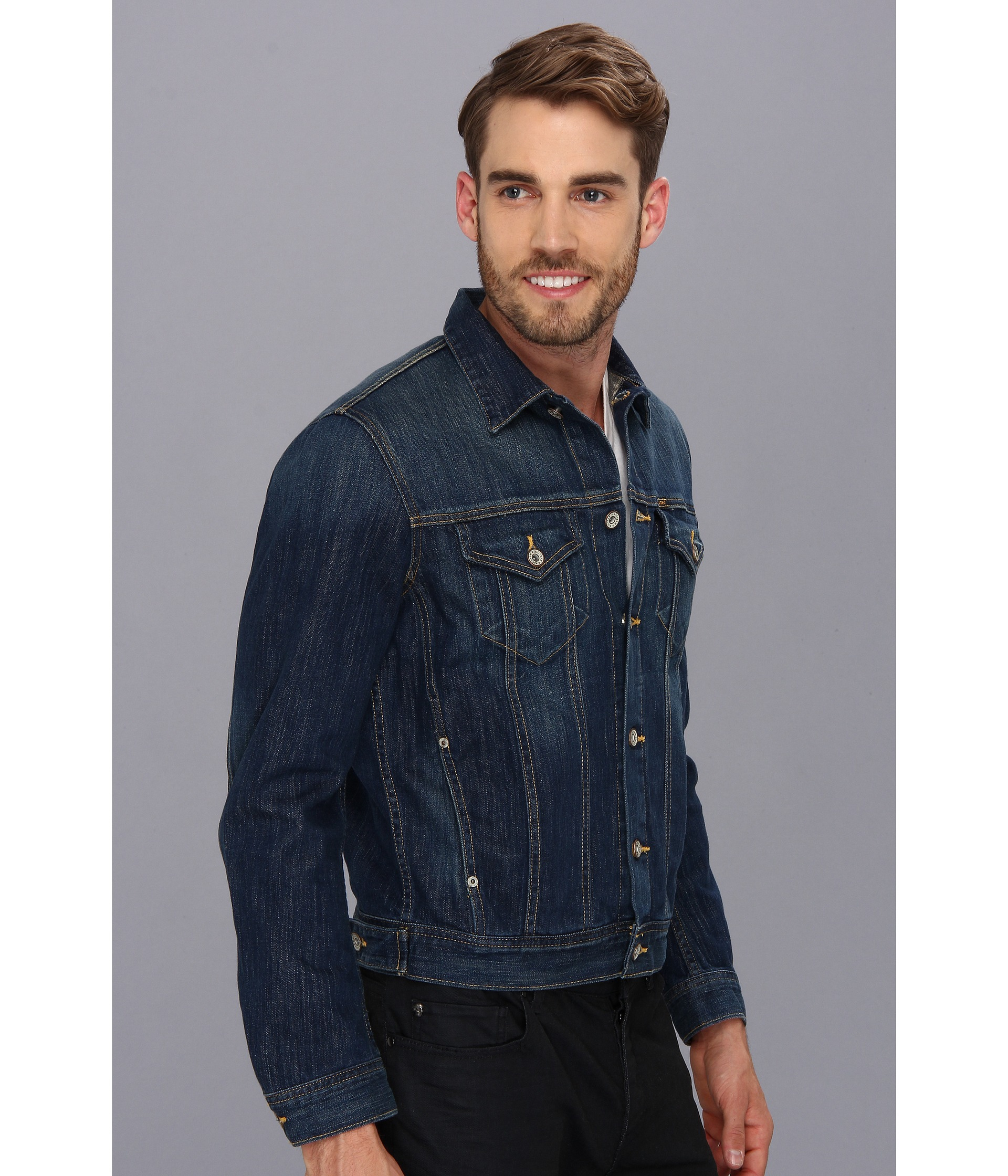 matix denim jacket