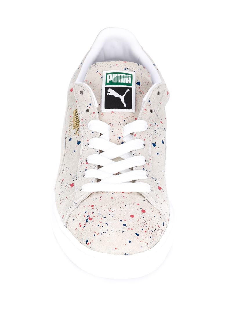 PUMA Paint Splatter Sneakers in Natural for Men | Lyst