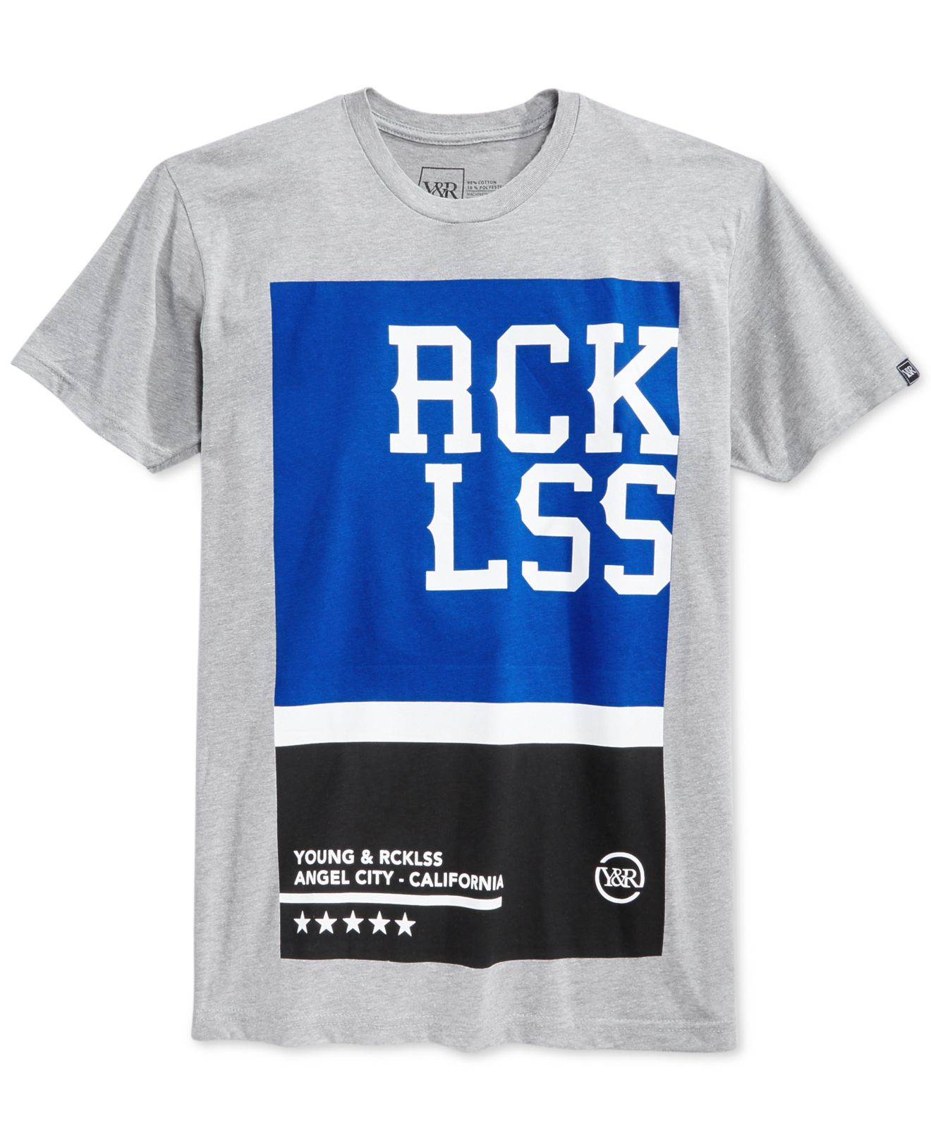 royal blue graphic tee