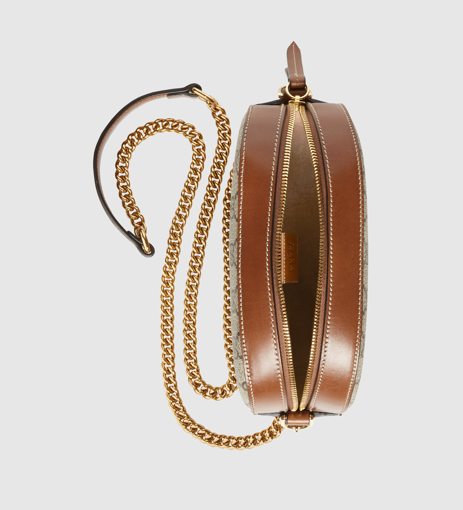 Lyst - Gucci Gg Supreme Mini Chain Bag in Brown