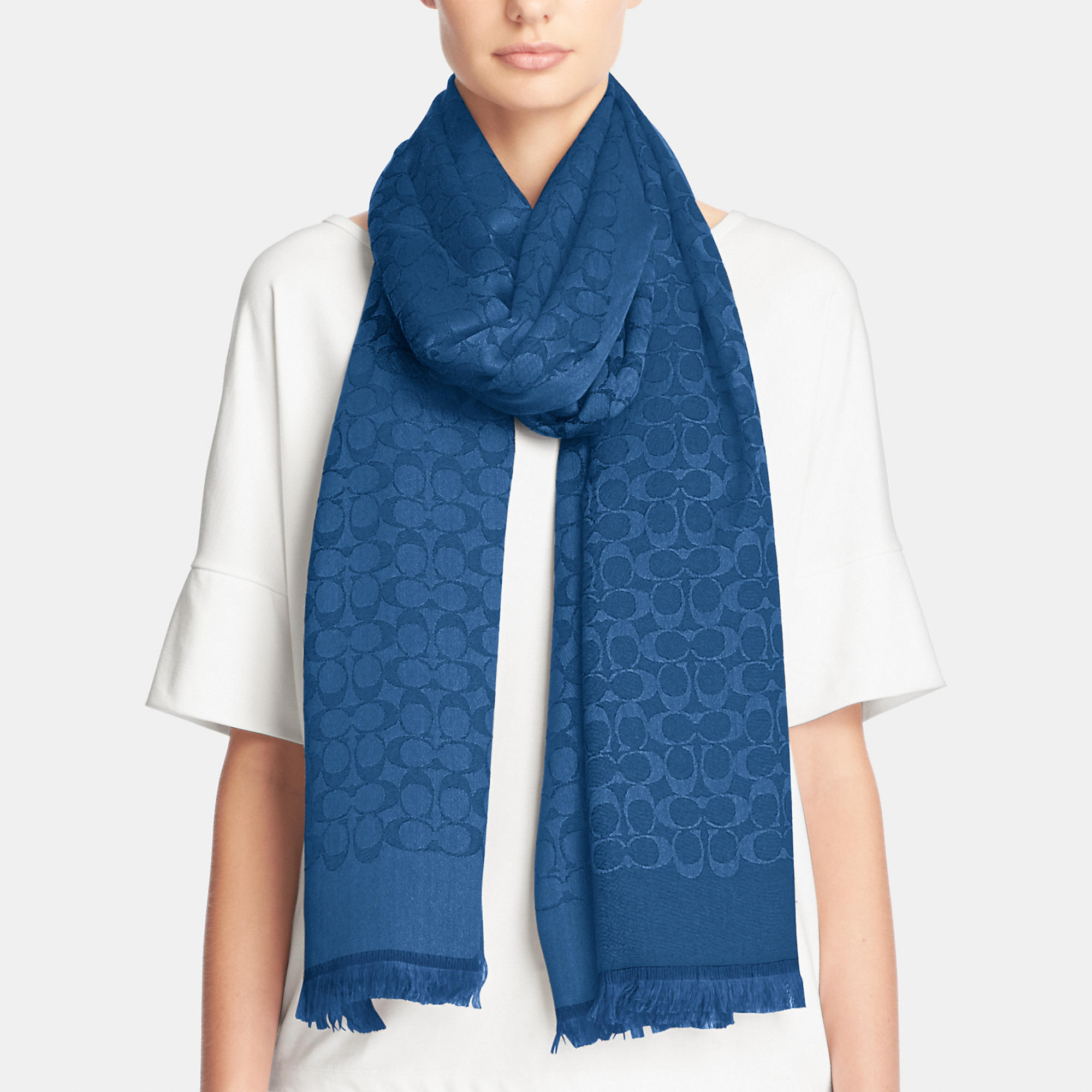 Blue coach scarf Clearance