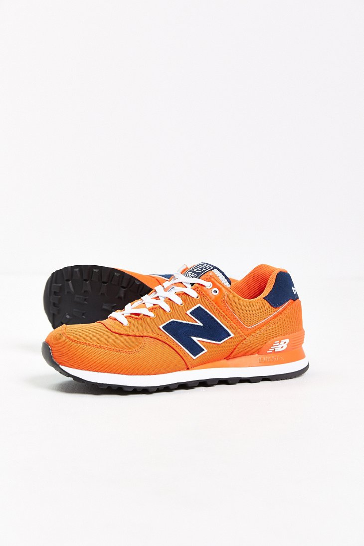 New Balance 574 Pique Polo Collection Running Sneaker in Orange for Men |  Lyst