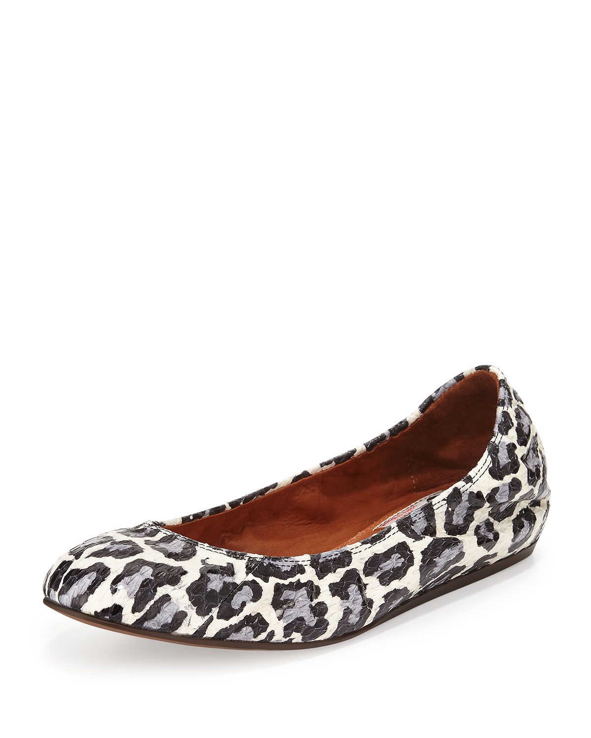 leopard print ballerina flats