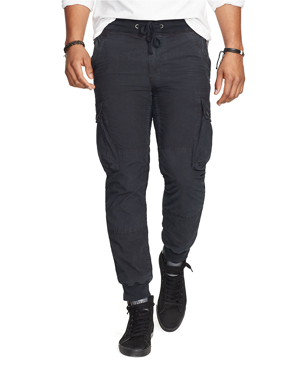 Polo ralph lauren Straight-fit Utility Pants in Black for Men (Polo ...