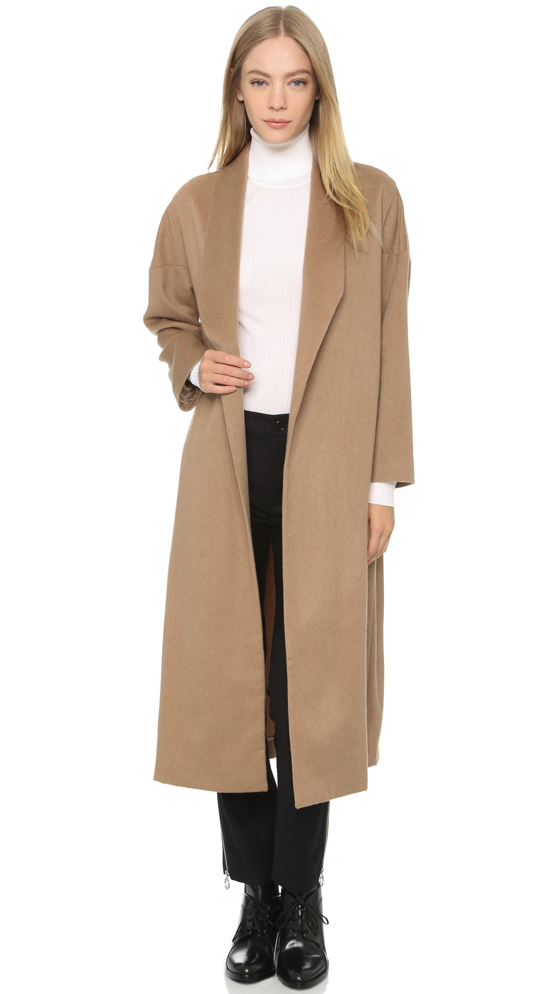 camel robe coat
