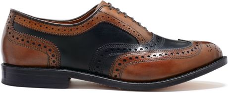 allen edmonds two tone wingtip