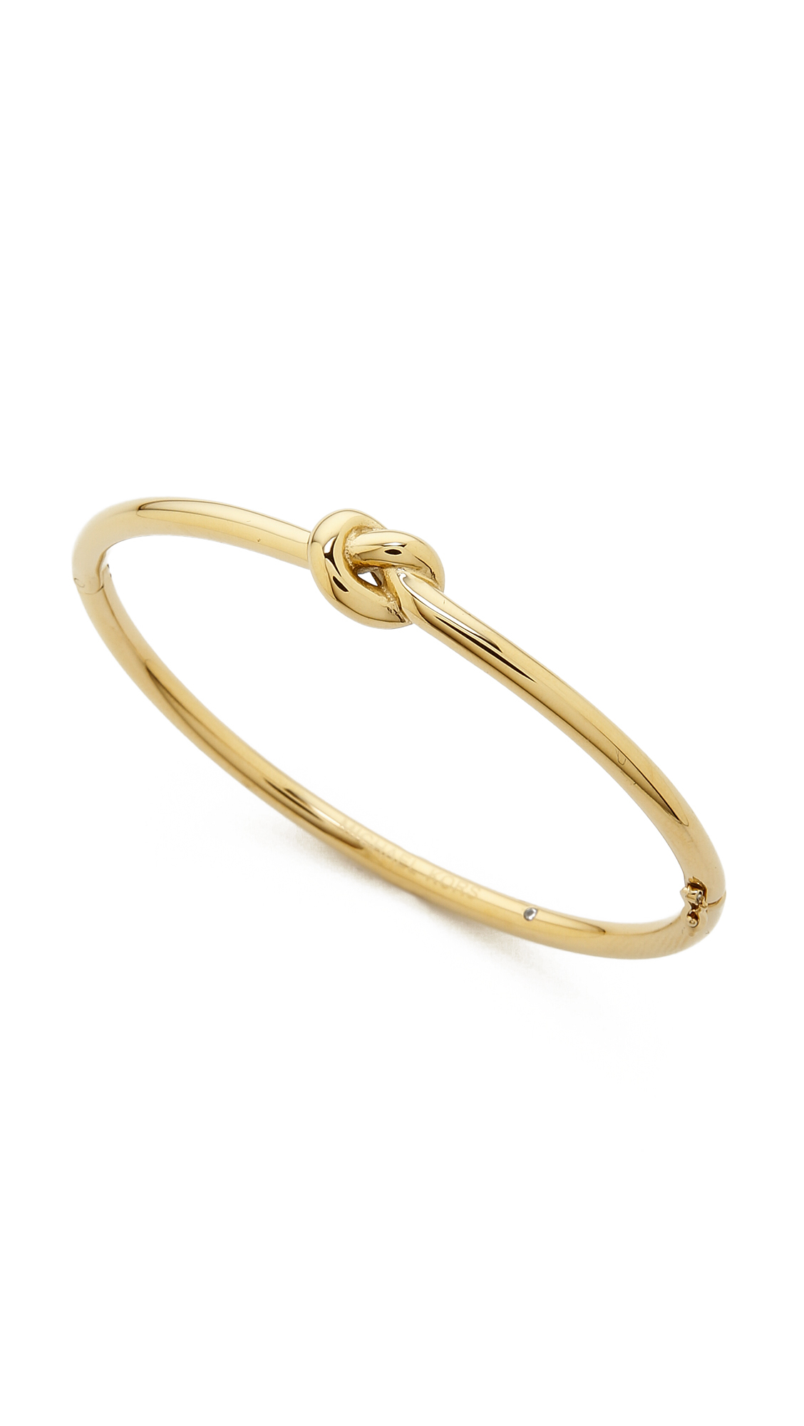 Michael Kors Knot Hinge Bracelet - Gold in Metallic | Lyst