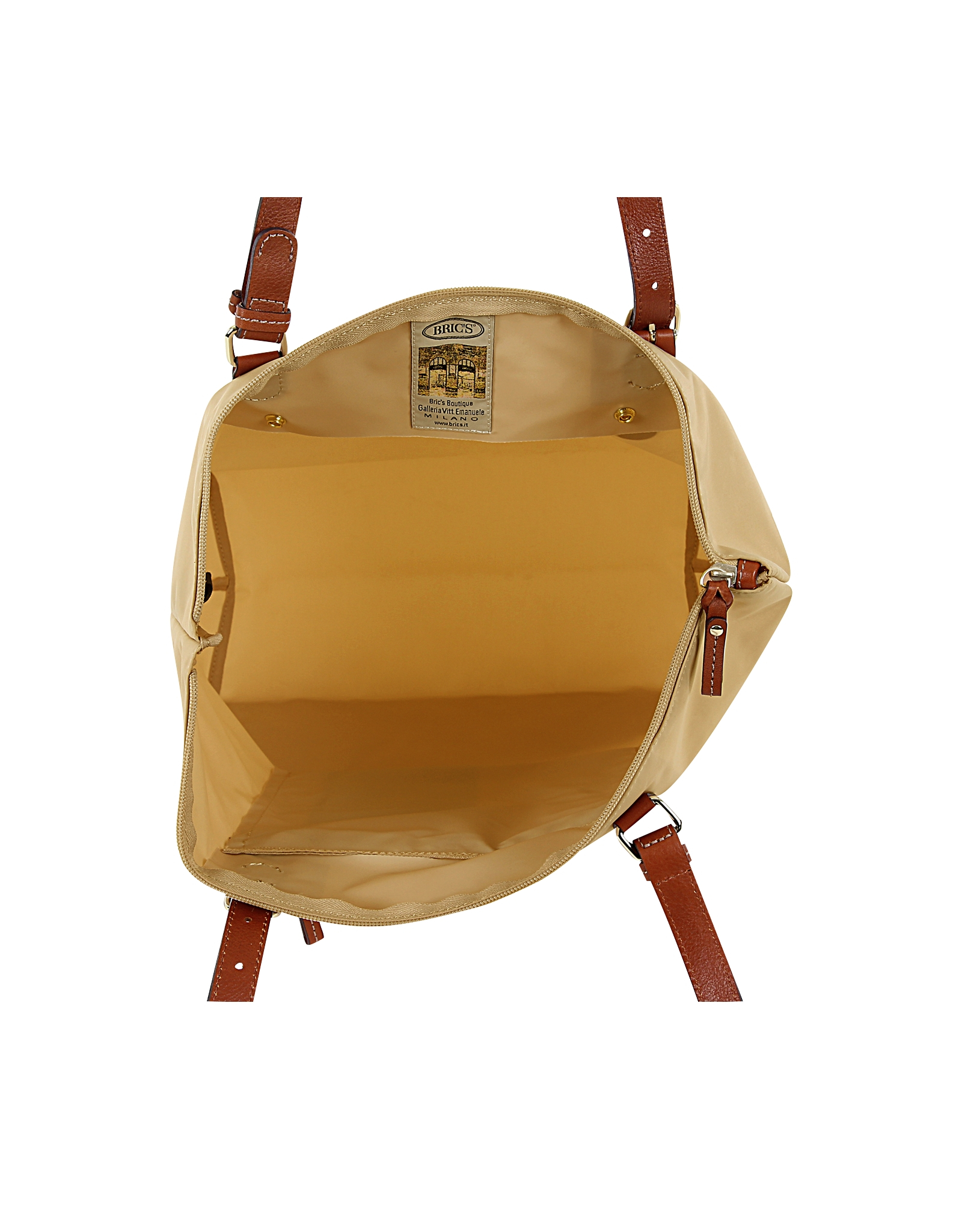Bric's X-Bag Large Papiro Nylon Foldable Tote in Khaki Bric's X-Bag Large Papiro Nylon Foldable Tote in Khaki