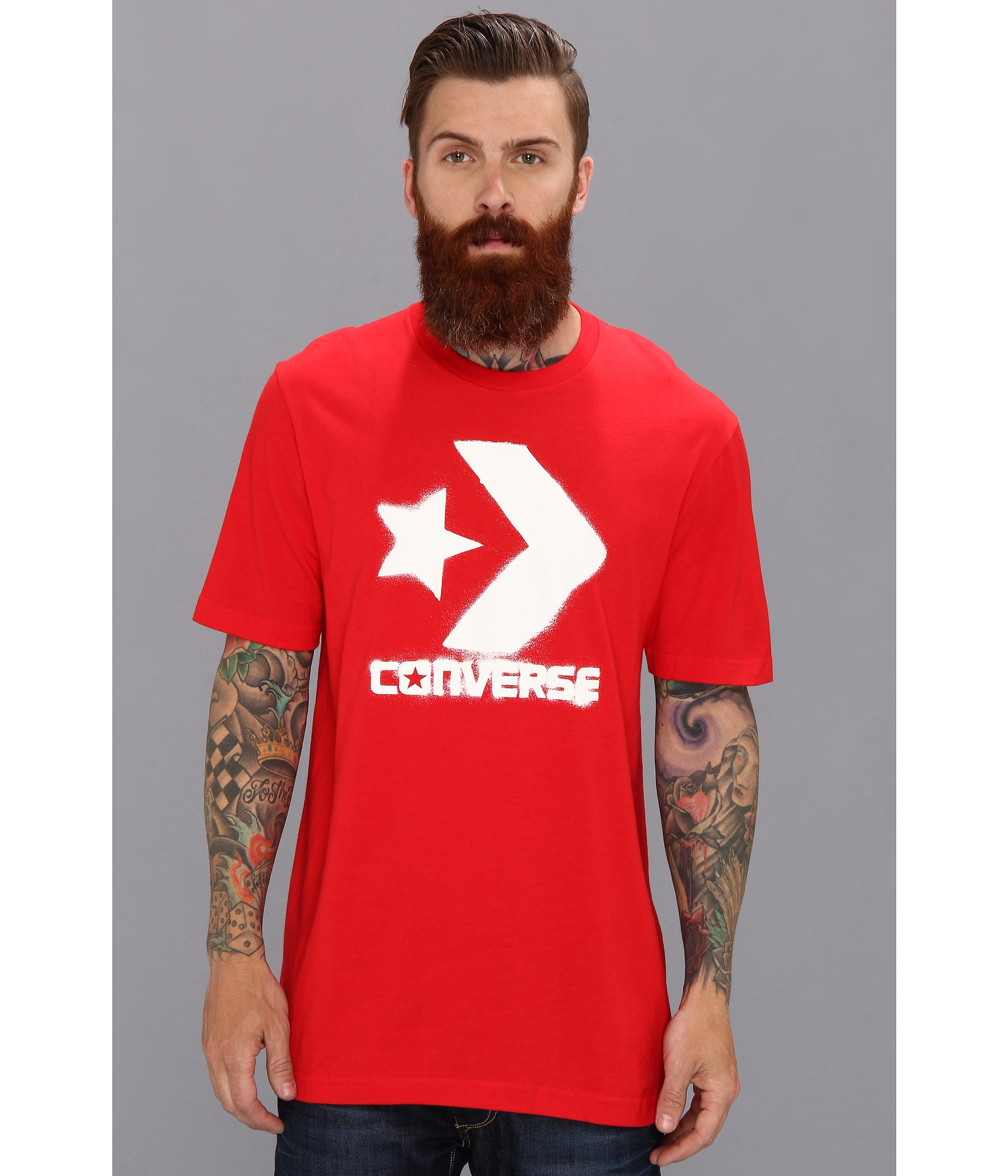 red converse t shirt 