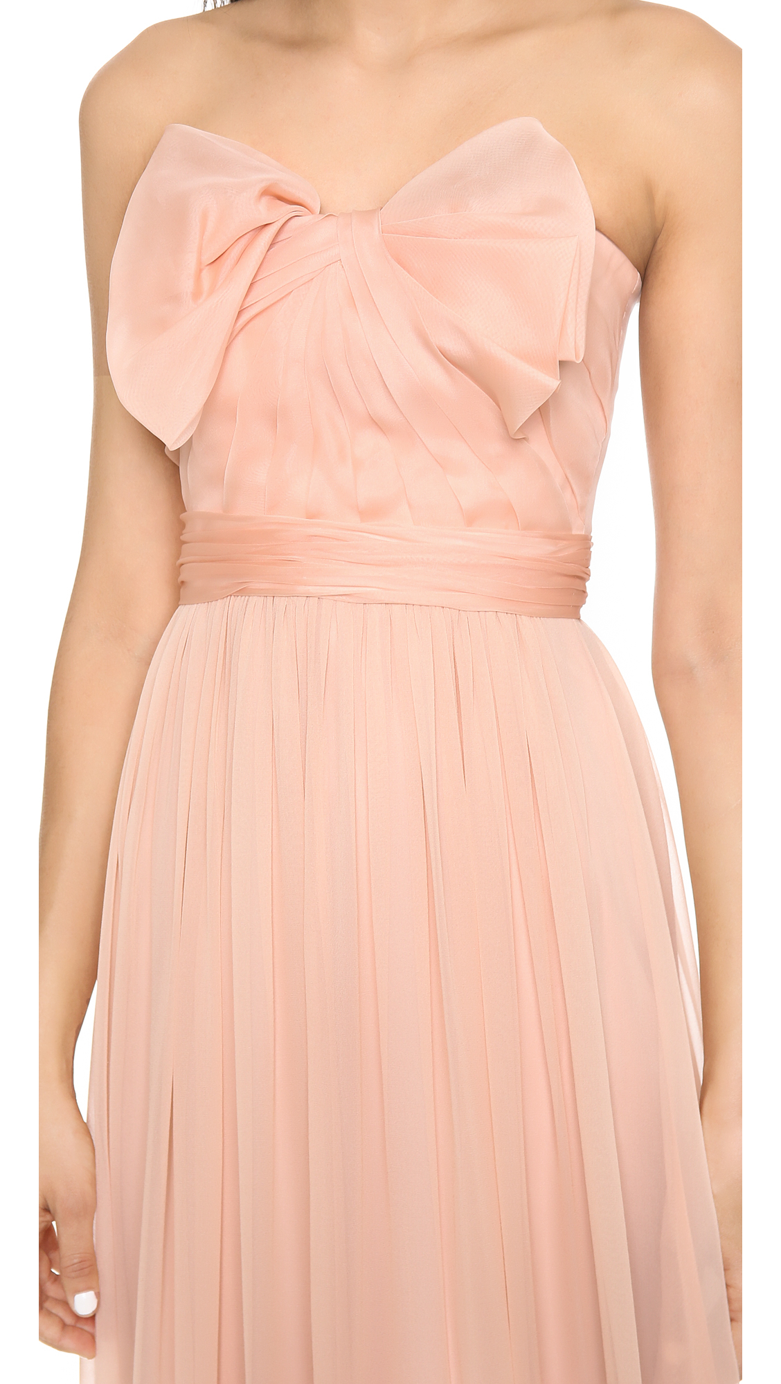 marchesa notte blush gown