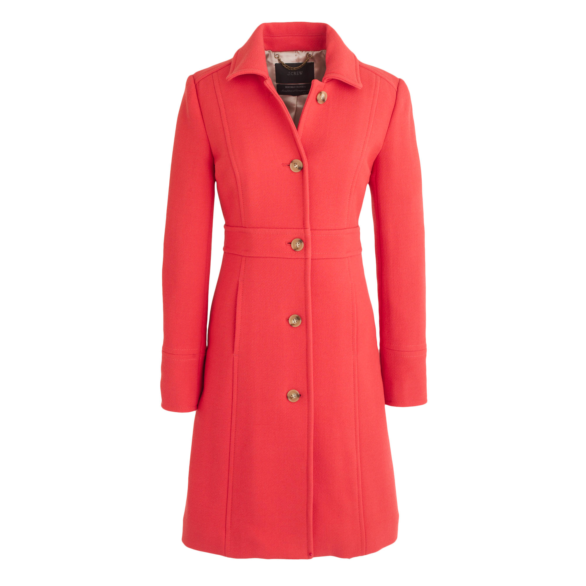 J.Crew Tall Double-cloth Lady Day Coat With Thinsulate in Red | Lyst