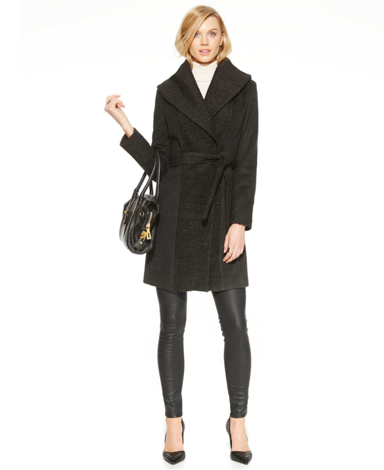 calvin klein shawl collar coat
