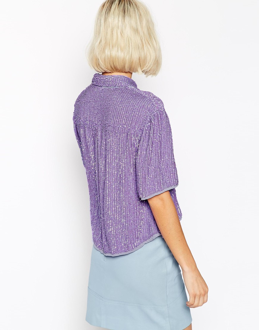 asos purple t shirt