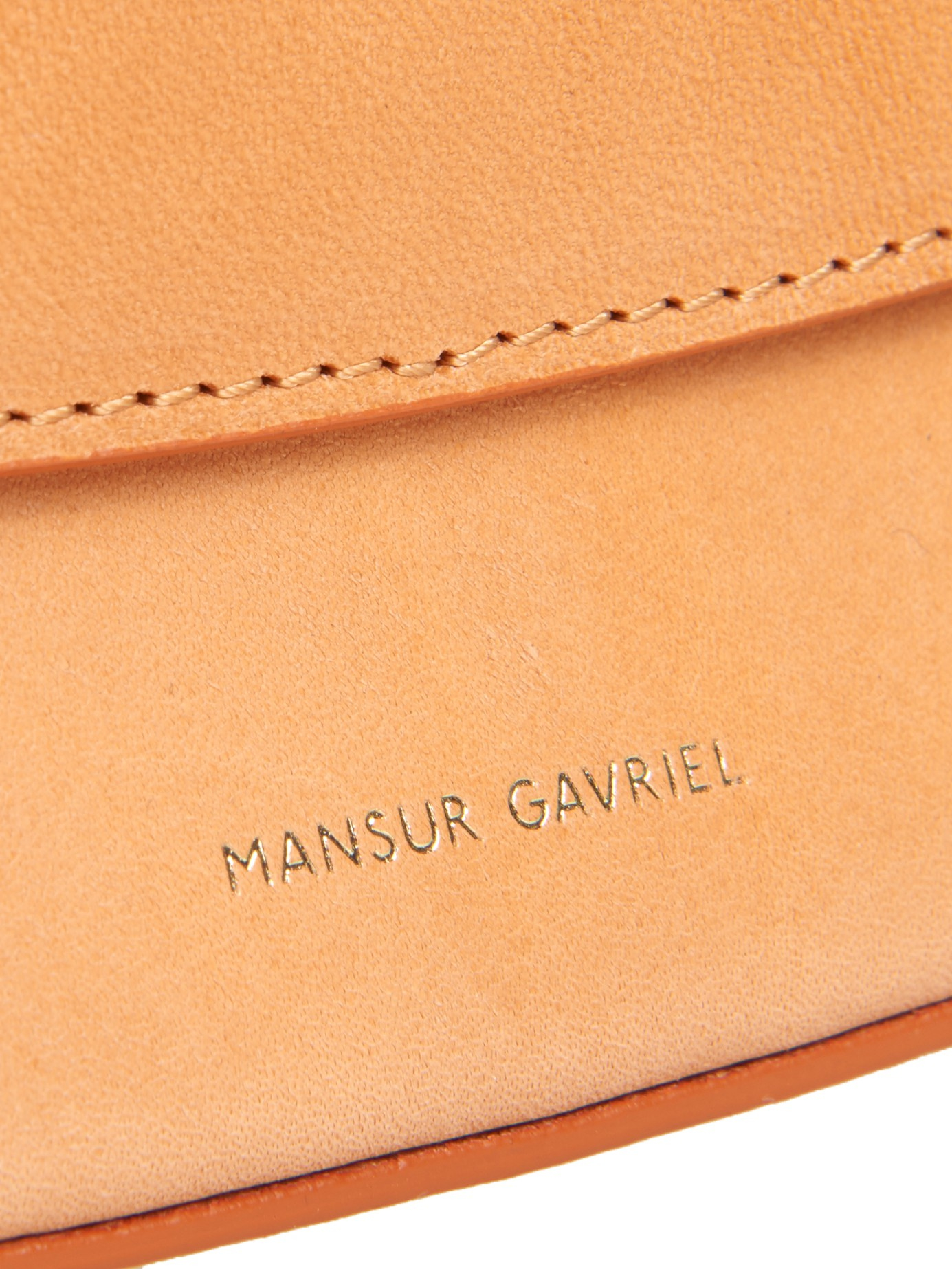 Mansur Gavriel Brown Vegetable Tanned Leather Crossbody Bag - Yoogi's Closet