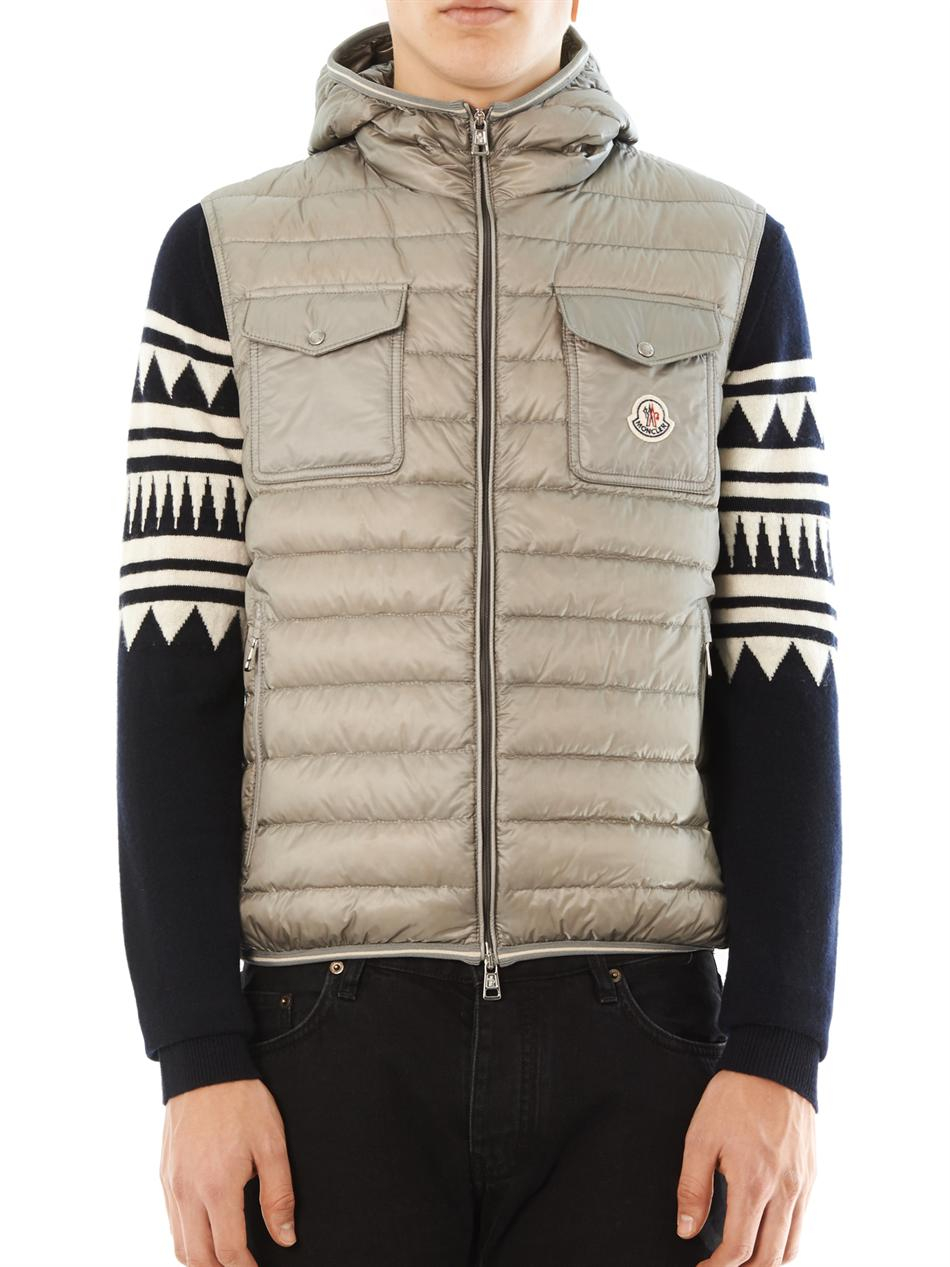 moncler gilet fur hood