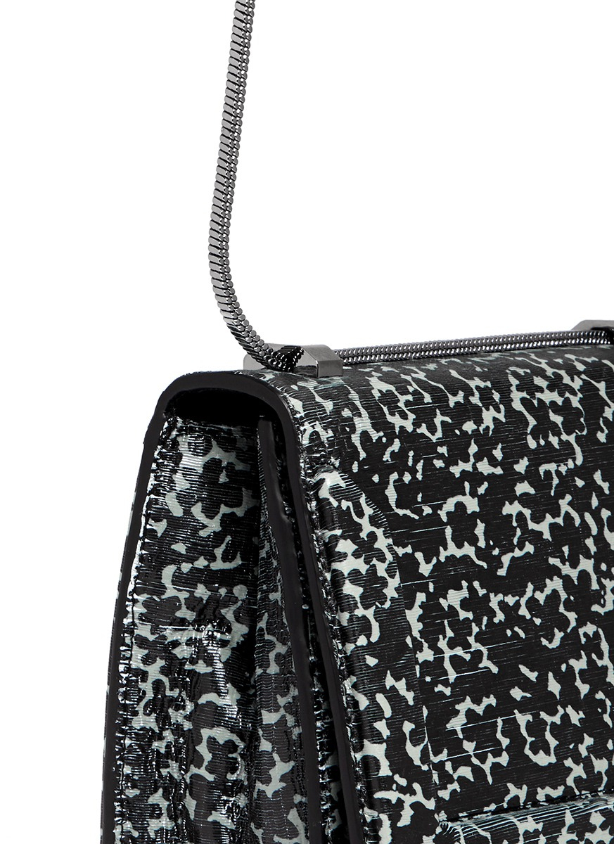 lyst 3 1 phillip lim soleil mini print shoulder bag in blue lyst 3 1 phillip lim soleil mini print shoulder bag in blue