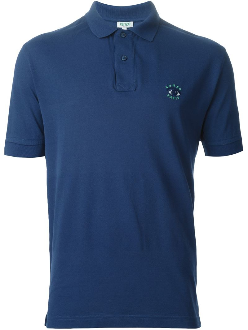 KENZO Eye Polo Shirt in Blue for Men - Lyst