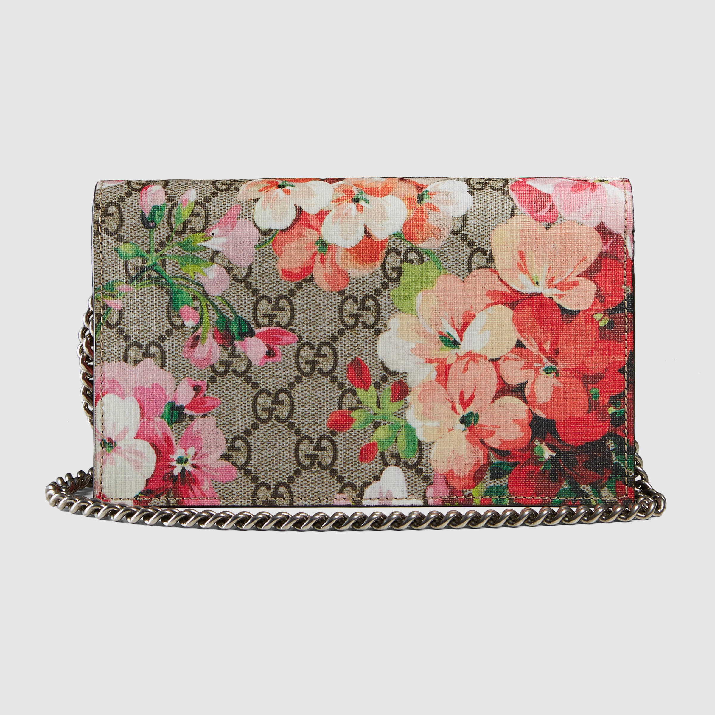 gucci gg blooms supreme chain wallet
