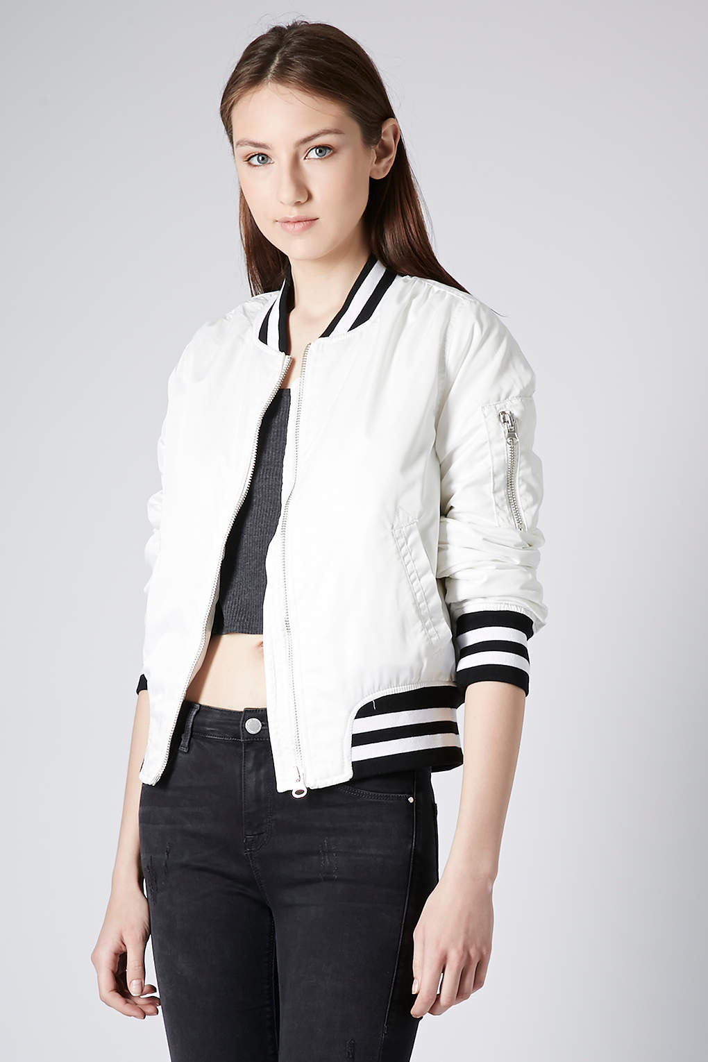 White Leather Jacket Topshop Pictures