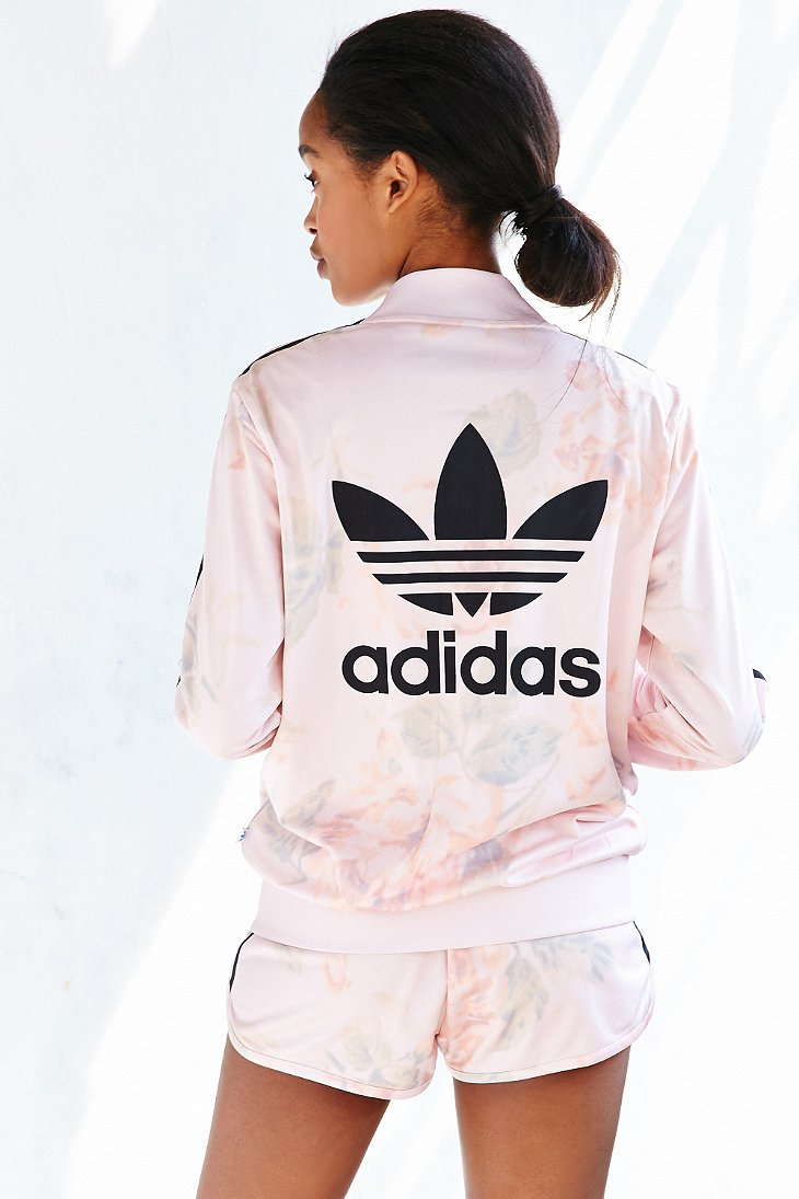 adidas pastel rose track jacket