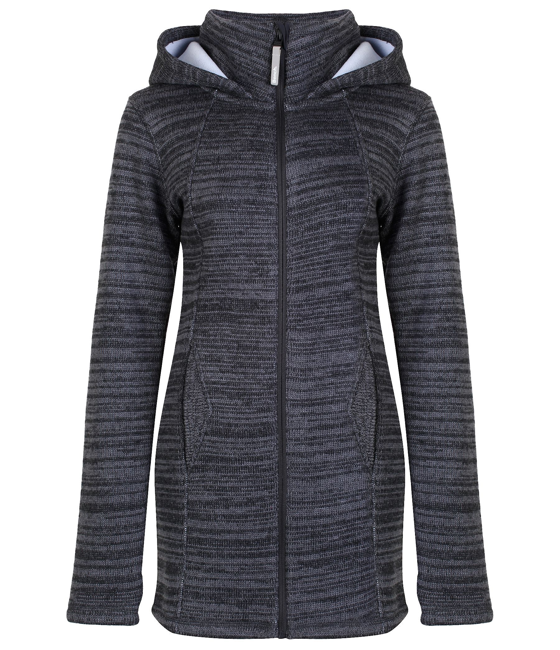 Bench Gregory B Long Funnel Neck Hoodie in Gray (Black) Lyst