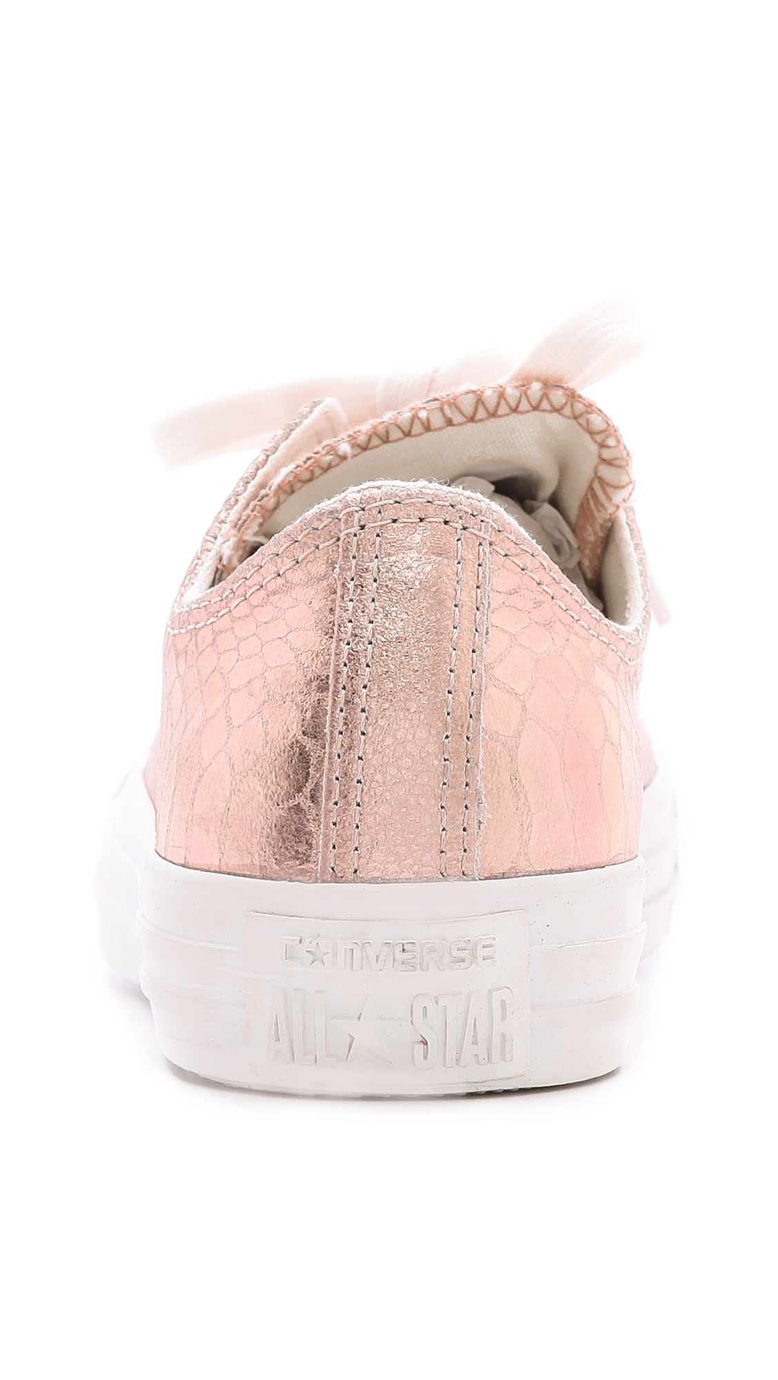 rose gold chucks low